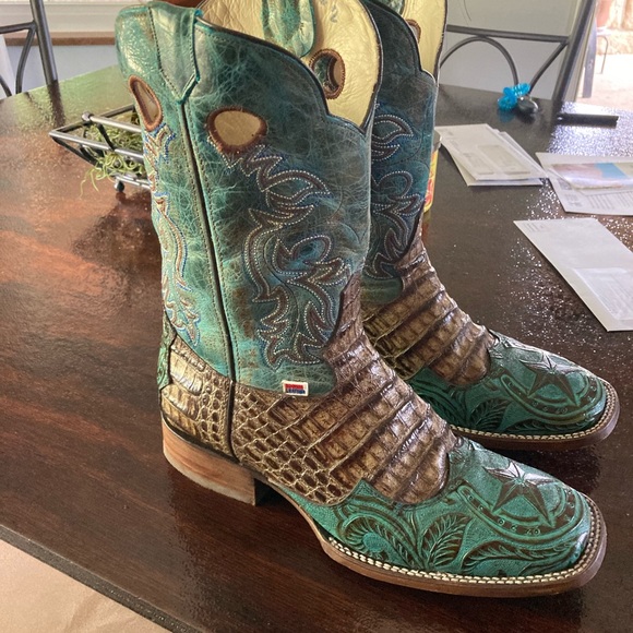 Rockin Leather Boots Size 9.5 - Picture 1 of 4